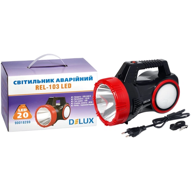 Ліхтар Delux REL-103 20 LED 10W (90018289) - зображення 1