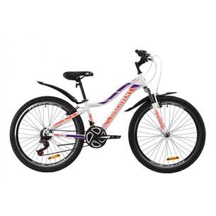 Велосипед Discovery 26" KELLY AM Vbr рама-16" St 2020 біло-фіолетовий з помаранчевим (OPS-DIS-26-255) зображення 1