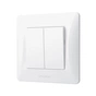 Вимикач Videx BINERA 2кл білий (VF-BNSW2-W) - зменшене зображення 1