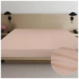 Простирадло Ярослав сатин 01 бежевий 180х215 (39608) зображення 1