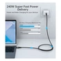Дата кабель USB-C to USB-C 2.0m USB4 Gen 3 240W 8K Choetech (XCC-1042) - уменьшенное изображение 6