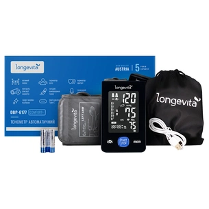 Тонометр Longevita Авт.вимір.артер.тиску LONGEVITA DBP-6177 (DBP-6177) зображення 1
