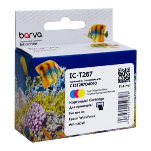 Картридж Barva Epson T267 (C13T26704010) 200 c, Color (IC-T267) зображення 1