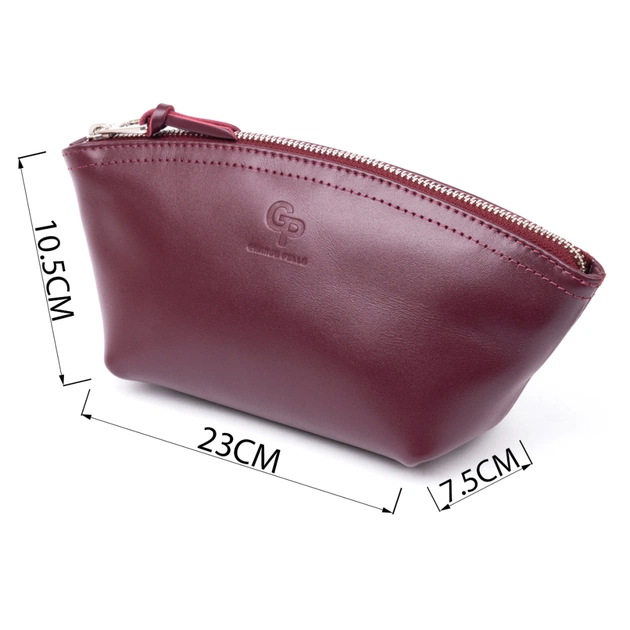 Косметичка Grande Pelle Зі шкіри Сливова (11300) - зображення 3