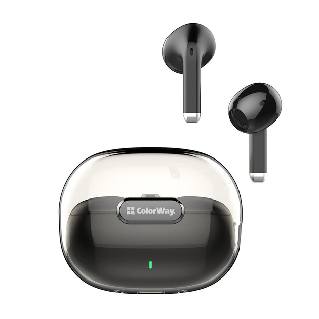 Навушники ColorWay Slim TWS-2 Earbuds Black (CW-TWS2BK) - зображення 1
