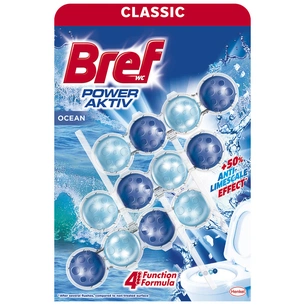 Туалетний блок Bref Сила Актив Океанська Свіжість 3x50 г (9000100753494/9000100753401) зображення 1