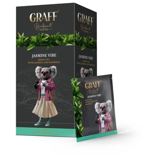 Чай Graff Jasmine Vibe Зелений 20 саше по 1.5 г (4820279610733) изображение 1