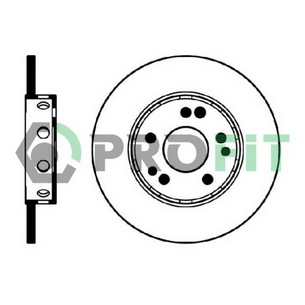 Гальмівний диск Profit 5010-0124 зображення 1