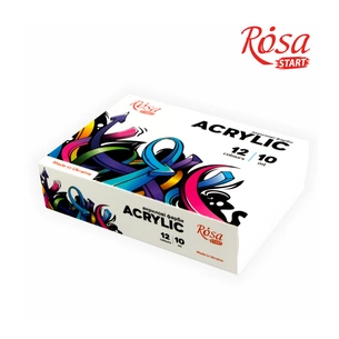 Акрилові фарби Rosa START Graffiti 12 x10мл (4823098531074) зображення 1