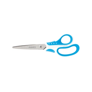 Ножиці Axent Shell, 18 см, біло-блакитні (6304-02-A) зображення 1