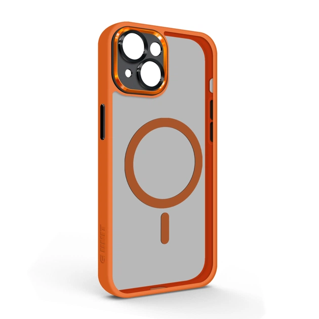 Чохол до мобільного телефона Armorstandart Unit MagSafe SE Apple iPhone 15 Plus Orange Black (ARM75373) - зображення 1