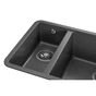 Мийка кухонна GRANADO Under top DOUBLE grafito (gr3409) - зменшене зображення 5