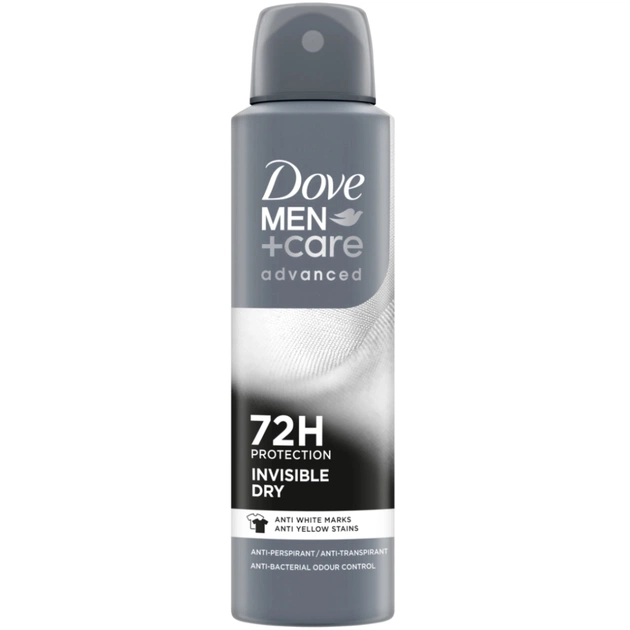 Антиперспирант Dove Men+Care Невидимая сухость 72 часа 150 мл (8720181284359) - изображение 1