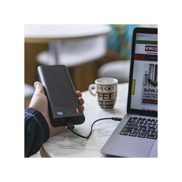 Батарея універсальна EMOS 27000mAh NTBF30, 100W, Pass-through, black (B0561B) - зображення 12