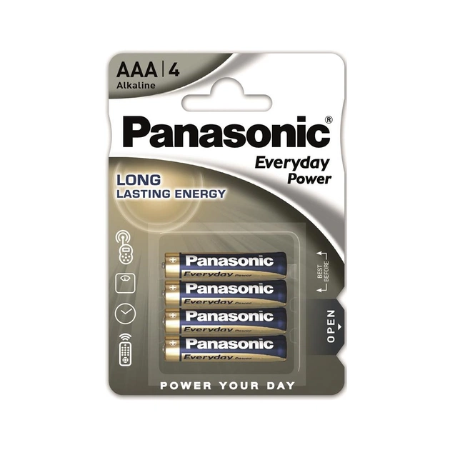 Батарейка Panasonic AAА LR03 Everyday Power * 4 (LR03REE/4BP) - зображення 1
