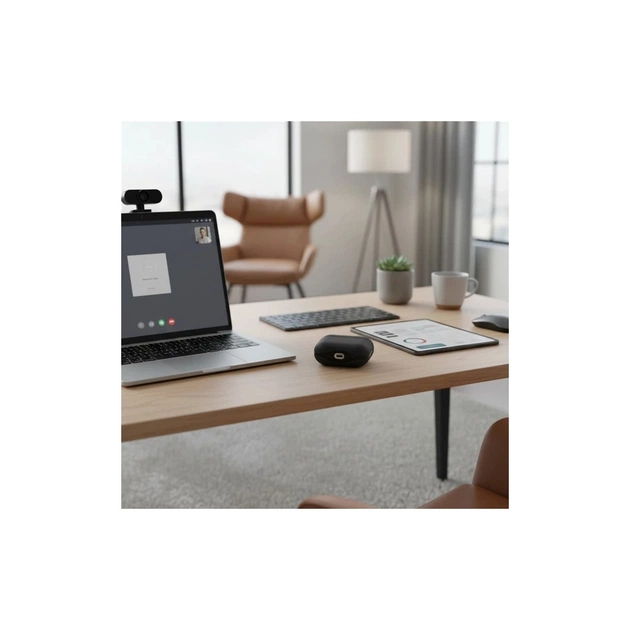 Чохол для навушників Uniq Lyden DS AirPods 4 Dallas Black (8886463691328) - picture 5