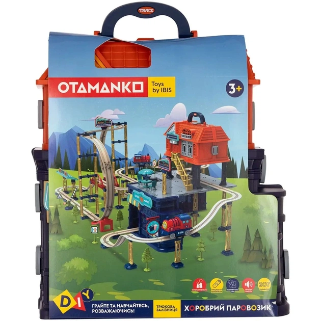 Железная дорога Otamanko Храбрый паровозик трюковая железная дорога 207 деталей (89971) - изображение 10