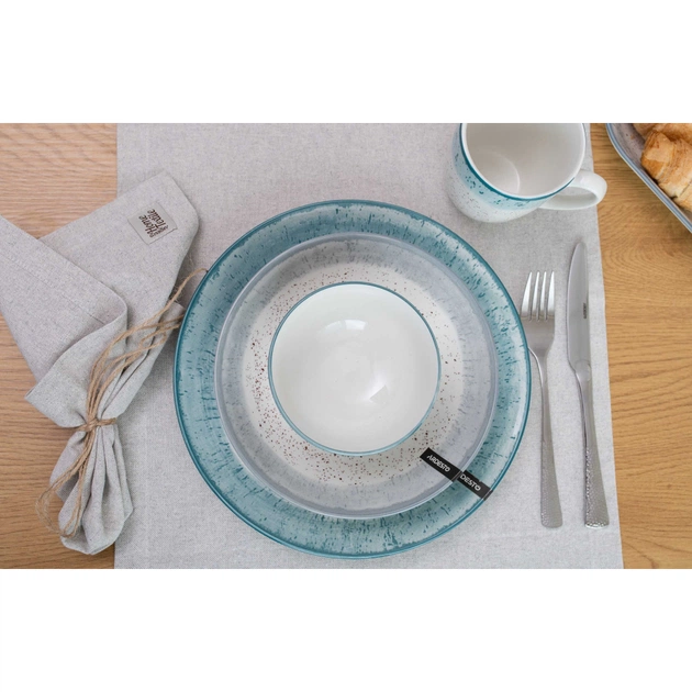 Салатник Ardesto Siena 11.5см, порцеляна, біло-блакитний (AR2914SWB) - picture 2