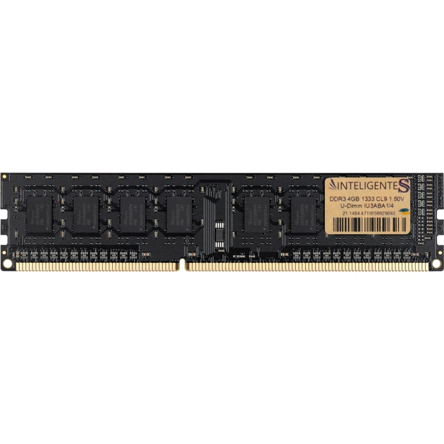 Модуль пам'яті для комп'ютера DDR3 4GB 1333 MHz INTELIGENTES (IU3ABA1/4) - изображение 1