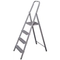 Драбина Eurogold зварна 4-х сходинкова GREY, 156х49х9см, Арт.214 (ЕГ-214 GREY) - зменшене зображення 1