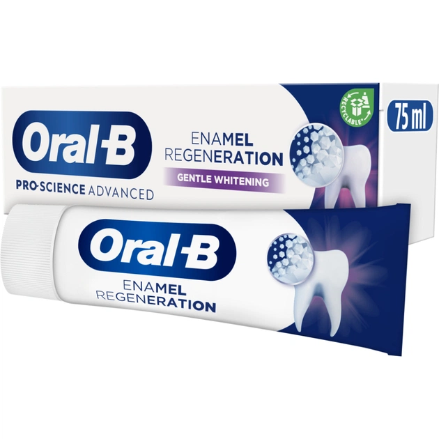 Зубна паста Oral-B Pro-Science Відновлення емалі Делікатне відбілювання 75 мл (8001090247582) - picture 4