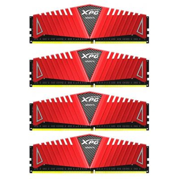 Модуль пам'яті для комп'ютера DDR4 64GB (4x16GB) 3000 MHz XPG Z1-HS Red ADATA (AX4U3000316G16-QRZ) - зображення 1