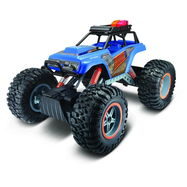 Радіокерована іграшка Maisto Rock Crawler 3XL, 2.4 GHz блакитний (81157 blue) - изображение 1