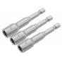 Головка магнитная Tolsen 6 мм 1/4"х65 мм 3 шт (77841) - уменьшенное изображение 1