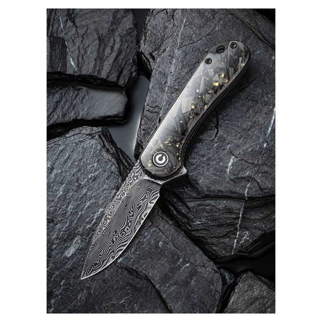 Ніж Civivi Elementum, Damascus, Carbon Fiber (C907C-DS1) - picture 12