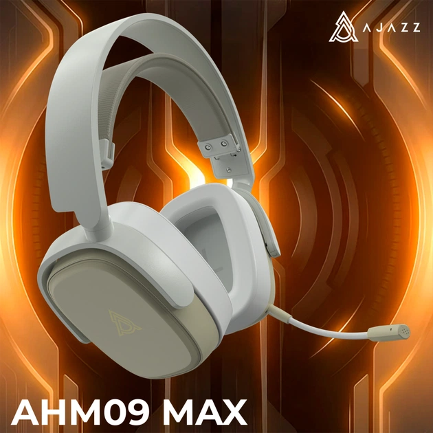 Навушники Ajazz AHM09 MAX 3-Mode Gray/White (AHM09-MAX-GW) - picture 6