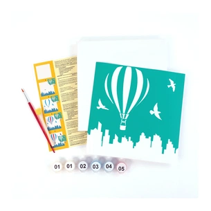 Картина по номерам Rosa Політ над містом 20 х 20 см (4823098540694) изображение 1