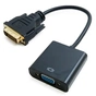 Перехідник DVI-D Dual Link (Male)-VGA (Female), 0.15 m Extradigital (KBV1685) - зменшене зображення 1