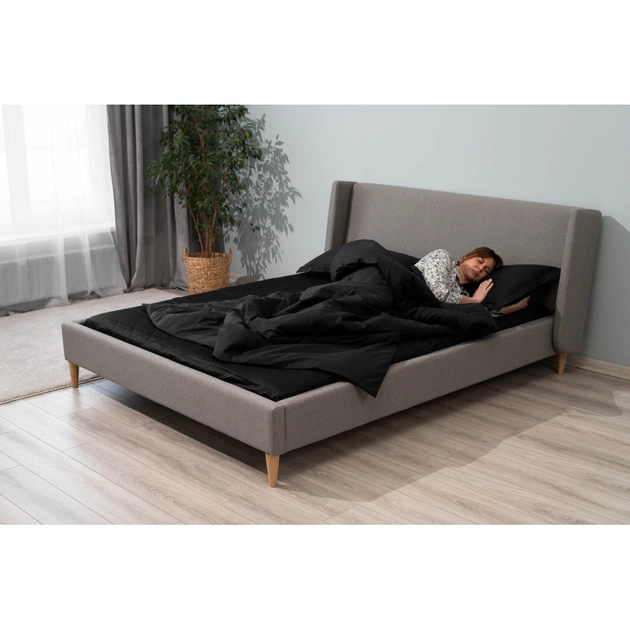 Підковдра Ardesto Mix&Match Premium 100% бавовна, сатин чорний 160х220 см (ART1622DVL) - picture 5