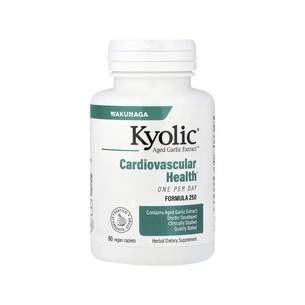 Витаминно-минеральный комплекс Kyolic Экстракт чеснока, 1000 мг, Aged Garlic Extract, Cardiovascular, 60 веганск (WAK-25066) изображение 1