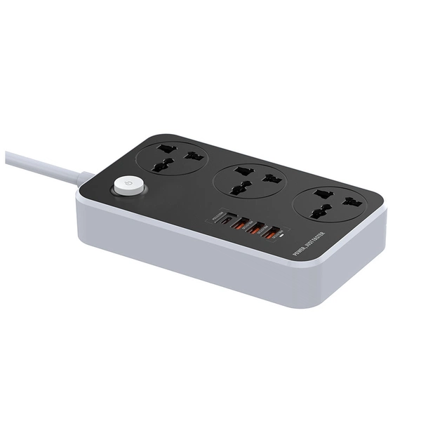 Мережевий фільтр живлення ColorWay CW-CHU34PDB, 3 розетки/4USB Black 2M (CW-CHU34PDB) - зображення 6