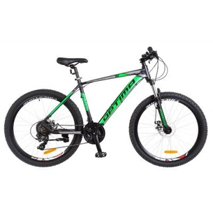 Велосипед Optimabikes 26" F-1 2018 AM 14G DD рама-19" Al чорно-зелений (OPS-OP-26-122) зображення 1