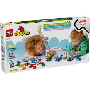 Конструктор LEGO DUPLO Town Автомобілі для перегонів і пілоти команд Формули-1 (10445) зображення 1