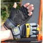 Рукавички для фітнесу MadMax MFG-880 Signature Black/Grey/Yellow XL (MFG-880_XL) - зменшене зображення 4