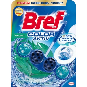Туалетний блок Bref Кольорова вода Евкаліпт 50 г (9000101350708) зображення 1