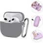 Чохол для навушників BeCover Silicon для Apple AirPods (3nd Gen) Gray (707180) - уменьшенное изображение 3