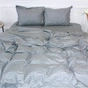 Постільна білизна MirSon Satin Stripe 30-0010 Light Gray 143х210 полуторна (2200005251119) - зменшене зображення 1