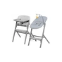 Стілець для годування Kinderkraft з шезлонгом Igee Calmee Cloudy Grey (5902533919109) - зменшене зображення 1