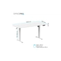 Комп'ютерний стіл OfficePro ODE1670W White (ODE1670W) - уменьшенное изображение 8