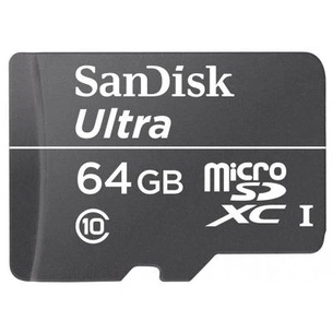 Карта пам'яті SanDisk 64GB microSDXC Class 10 UHS-I (SDSDQL-064G-G35) зображення 1