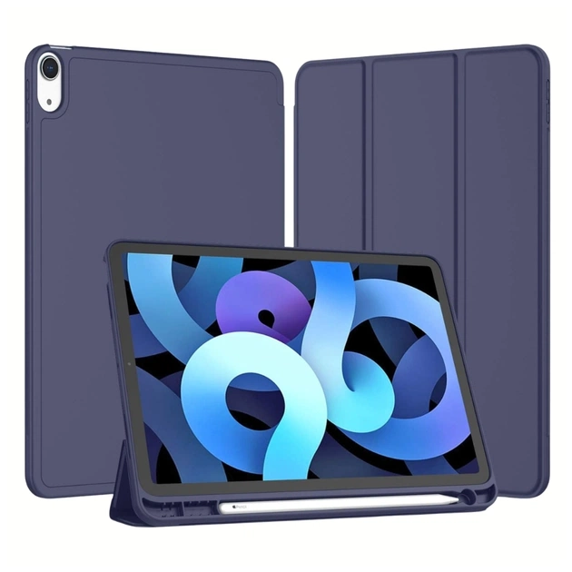 Чехол для планшета BeCover Tri Fold Soft TPU Apple iPad Air 11" M4 2026 Deep Blue (715230) - изображение 1