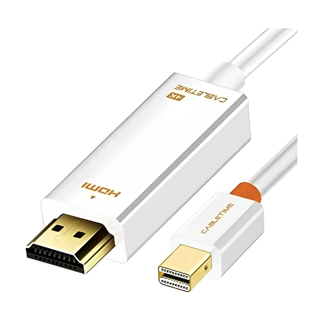 Адаптер Сabletime mini DisplayPort - HDMI (M/M), 0.2 м, White (CP27B) - изображение 1