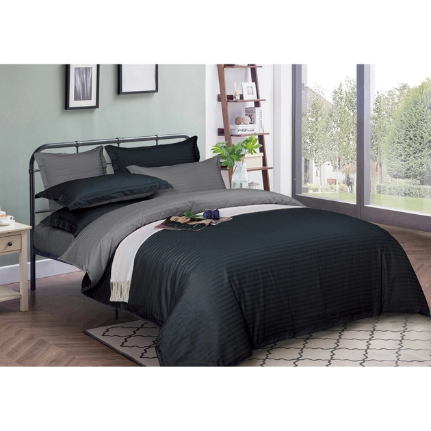 Пододеяльник MirSon Satin Stripe 30-0021 + 30-0011 Latifa 200х220 см (2200005266649) - изображение 1