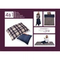 Плед Home Line 4 в 1 клітинка помаранчева 140х190см (143616) - зменшене зображення 1