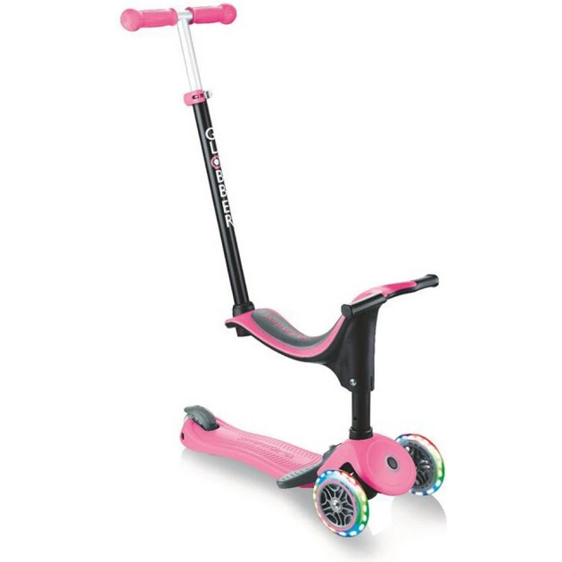 Самокат Globber Go up sporty plus lights 5 в 1 рожевий з підсвічуванням (642-110) - изображение 1
