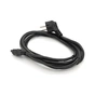 Кабель живлення C5 3.0m 1.0mm2 OEM Voltronic (PC-186 CEE7/7-IECC5CCA31) - зменшене зображення 1
